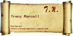 Trenz Marcell névjegykártya